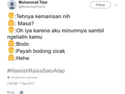Cuitan Kocak Netizen #HamishRaisaSatuAtap