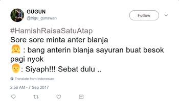 Sebats dulu ya neng. (Foto: Screenshot Twitter)
