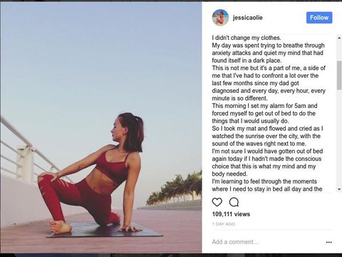 Jessica Olie mengaku tidak bisa bangun dari tempat tidur karena mengalami serangan cemas.
