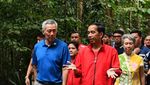 Melihat Keakraban Jokowi-PM Singapura Jalan-jalan di Botanic Garden