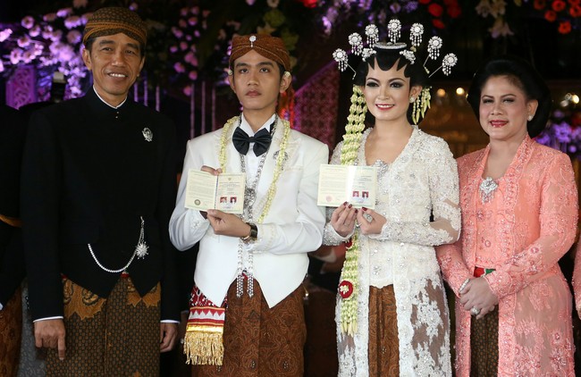 Kebaya pengantin Selvi Gibran Jokowi. Foto: Dok. Instagram