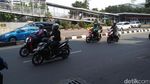 Pemotor yang Tetap Bebas di Jalan Sudirman