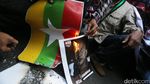 HMI-KAMMI Gelar Aksi Solidaritas untuk Rohingya di Kedubes Myanmar