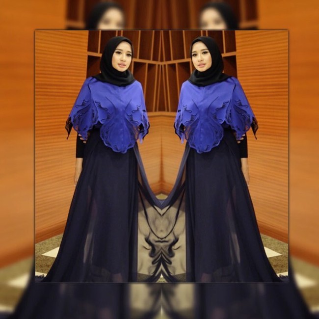 Ada kemungkinan Laudya Cynthia Bella memakai gaun pengantin dari Tex Saverio. Ia pernah menggunakan gaun rancangan Tex yang feminin dan elegan ketika menghadiri gala premier film Talak 3. Foto: Dok. Instagram @laudyacynthiabella