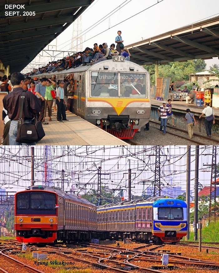 KRL dulu dan sekarang KRL dulu dan sekarang