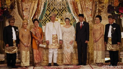 Foto: Jokowi-JK Jadi Saksi Pernikahan Putri OSO