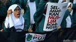 Aksi Tolak Kekerasan Rohingya di Kedubes Myanmar
