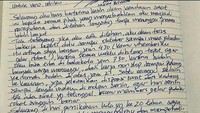 Ini surat yang dibacakan Sean. Foto: Dok. Istimewa