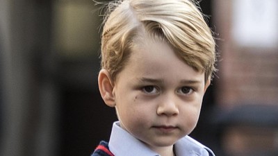 Foto: Macam-macam Ekspresi Gemas Pangeran George di Hari Pertama Sekolah