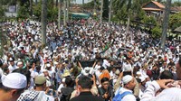 Terlihat ratusan peserta aksi. Mereka juga melakukan penggalangan dana untuk aksi (Pertiwi/detikcom)