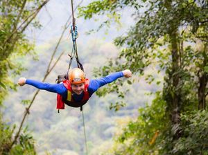 Foto: Flying Fox Terkeren Dunia, Nomor 16 Bikin Semaput