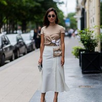 Nicole Warne, blogger mode asal Australia di balik Gary Pepper Girl. Gayanya playful, clean, minimalis, namun kadang preppy. Foto: Ist.