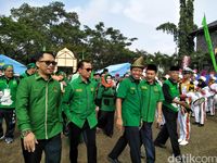 Ketum PPP Romi di Palembang.