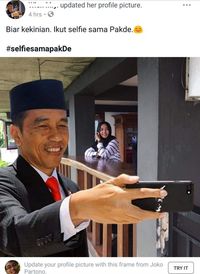'Selfie Bareng Jokowi' Ramai di Facebook, <i>Kok</i> Bisa?