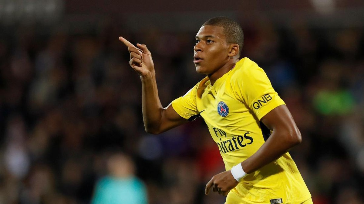 Penyerang PSG Kylian Mbappe (Gonzalo Fuentes/Reuters)