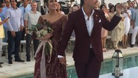 Setelah di Jakarta, pesta pernikahan Raisa Adriana dan Hamish Daud berlanjut di Bali. Tempat yang mereka pilih adalah Plenilunio Villa (@pleniluniovilla/Instagram)