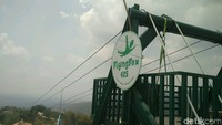 View keindahan alam yang menjadi daya tarik wisatawan. Utara Green Village yang berupa hamparan sawah itu sudah masuk wilayah Klaten (Usman/detikTravel)