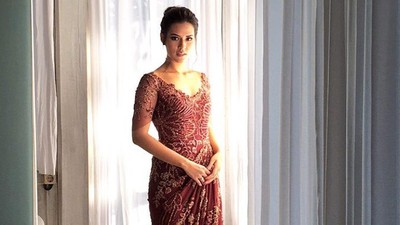 Foto: Cantiknya Raisa Pakai Gaun Rancangan Biyan Saat Pesta Nikah di Bali