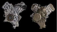 Motor versi jalanannya menggunakan crank-shaft yang bersamaan dengan roda berputar juga bisa menghasilkan torsi dan tenaga yang lebih besar.  Foto: Pool (drivespark/Ducati)