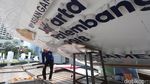 Dihantam Angin, Baliho Asian Games di HI Roboh