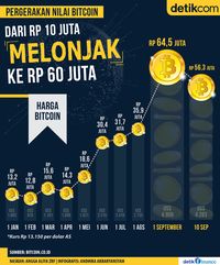Lonjakan Nilai Bitcoin, dari Rp 10 Juta ke Rp 60 Juta