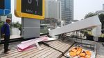 Dihantam Angin, Baliho Asian Games di HI Roboh