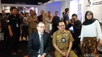 Acara peresmian zona Menara Eiffel di Taman Pintar Yogyakarta dihadiri oleh Dubes Jean-Charles Berthonnet dan juga Wakil Walikota Yogyakarta, Heroe Poerwadi (Edzan Raharjo/detikTravel)