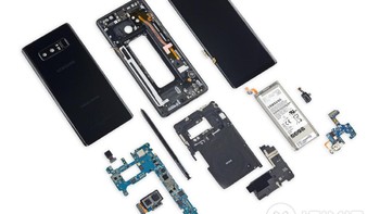 Note 8 setelah dipreteli. Foto: ifixit