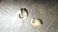 Aneka anting emas dari zaman Kerajaan Sriwijaya. Pemerintah harus bergerak cepat mengamankan kawasan tersebut (Dok Kasubbag Media dan Kom Kabupaten OKI)