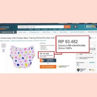 Wow, produk ini dijual dengan diskon 100%. Foto: Instagram Drama Olshop