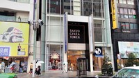 Suasana Ginza saat jam makan siang, Selasa (12/9).