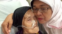 Ibunya, Maimun Abdullah (90), meninggal saat pemungutan suara di pemilu parlemen Singapura (Dok. YouTube Halimah)