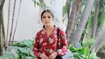 Begini Gaya Cantik Nindy saat Pakai Piama yang Sedang Hits