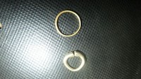 Beberapa cincin emas temuan warga. Pemprov rencananya akan meninjau lokasi dalam minggu ini (Dok Kasubbag Media dan Kom Kabupaten OKI)