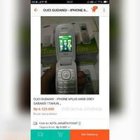Apa merek ponsel berlogo apel tersebut sudah ganti desain?  Foto: Instagram Drama Olshop