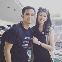 Indra Perdana Sinaga yang akrab disapa Naga Lyla juga memiliki istri yang cantik bernama Feby Rizky Andhika Siregar. Foto: Instagram
