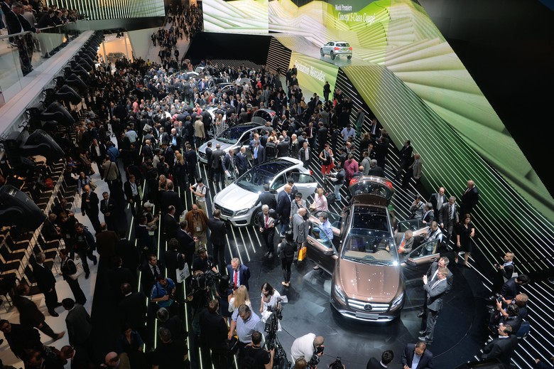 Ilustrasi Frankfurt Motor Show. Foto: Getty Images Ilustrasi Frankfurt Motor Show. Foto: Getty Images