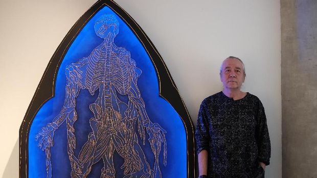 Karya-karya Agus Kama Loedin Terbuat dari Material Kawat 