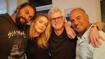 Masih Amber Heard dan Jason Momoa di foto ini. Foto: Instagram Amber Heard