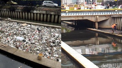 Begini Before-After Kali Cideng yang Sempat Penuh Sampah