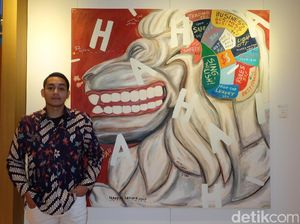 Cerita Naufal Abshar Lukis Merlion di Karya Terbaru