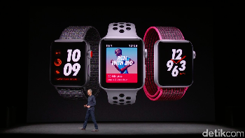 Deretan model Apple Watch Series 3.
