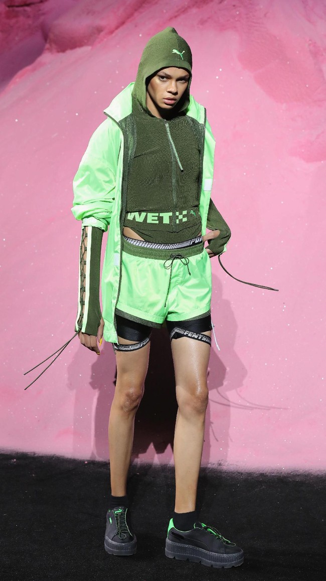 FENTY PUMA by Rihanna Spring/Summer 2018 Collection at Park Avenue Armory on September 10, 2017 in New York City.  (Photo by Brian Ach/Getty Images for FENTY PUMA By Rihanna)