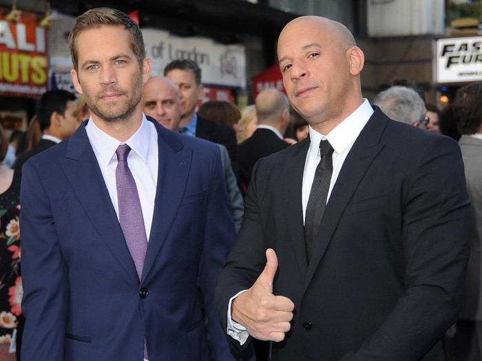 LONDON, ENGLAND - MAY 07: Actors Paul Walker and Vin Diesel attends the Fast & Furious 6 World Premiere at The Empire, Leicester Square on May 7, 2013 in London, England. (Photo by Stuart C. Wilson/Getty Images for Universal Pictures)