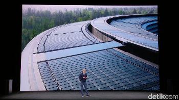 Gedung yang juga kerap disebut Spaceship Campus ini disebut sangat memperhatikan lingkungan, lengkap dengan 9.000 pohon di dalamnya.