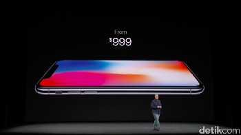 iPhone X dibanderol mulai dari harga USD 999. Foto: iPhone X