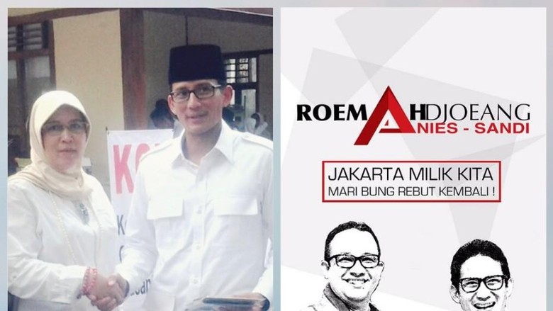 Asma Dewi Foto dengan Sandiaga, Gerindra DKI: Dia Bukan Timses Asma Dewi Foto dengan Sandiaga, Gerindra DKI: Dia Bukan Timses