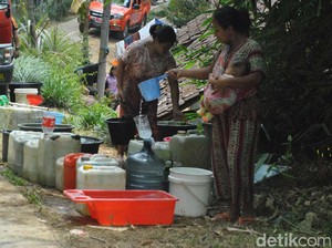 Langganan Kekeringan, Warga Lereng Menoreh Mandi Sehari Sekali