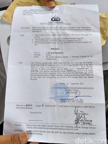 Dilaporkan Akom, Ketum SOKSI Ali Wongso Diperiksa Bareskrim