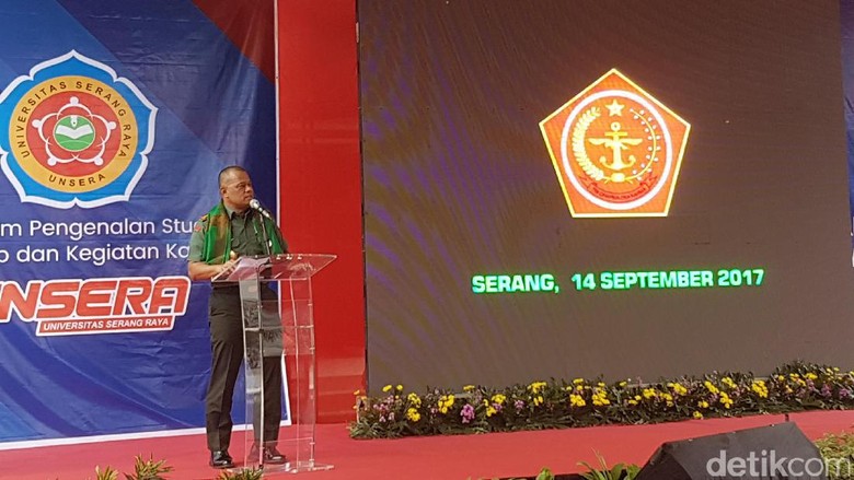 Pidato di Unsera Banten, Panglima TNI Bicara soal Kompetisi Global Pidato di Unsera Banten, Panglima TNI Bicara soal Kompetisi Global